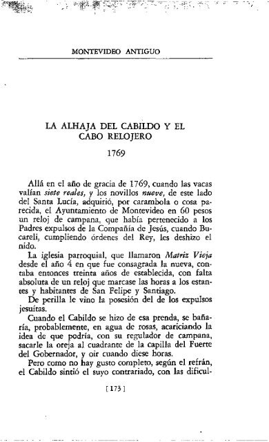 Montevideo Antiguo - Libros III y IV (Tomo II reedición 1957)