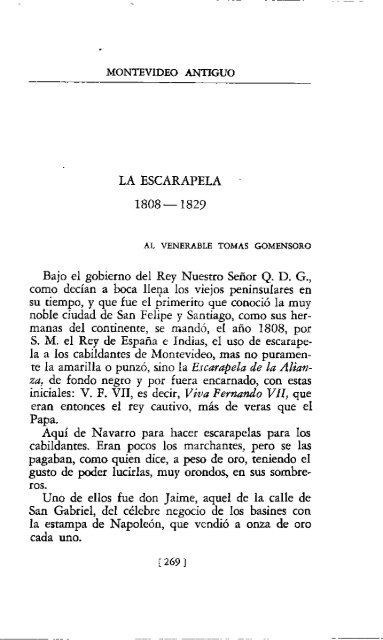 Montevideo Antiguo - Libros III y IV (Tomo II reedición 1957)