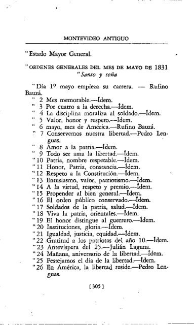 Montevideo Antiguo - Libros III y IV (Tomo II reedición 1957)