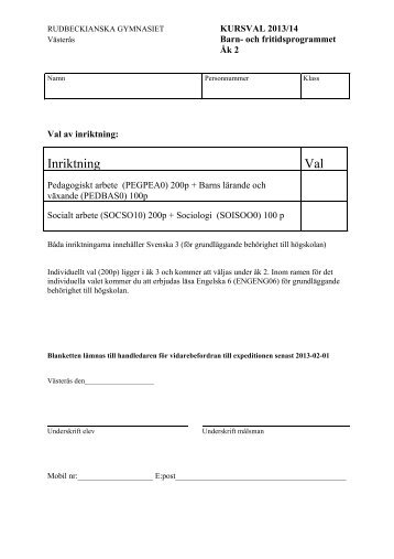 Valblanketter