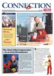 Nya logistiklösningar – som alla tjänar på! Nya ... - VBG