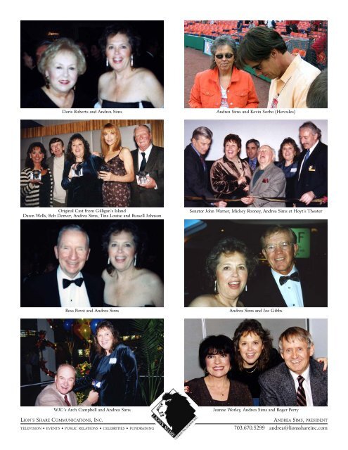 Celebrity Photo Printout - Lion's Share Communications, Inc.