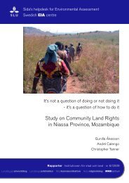 Study on Community Land Rights in Niassa Province, Mozambique