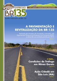 a pavimentação e revitalização da br-135 - br135