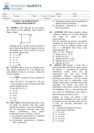 LISTA 02 – ELETROSTÁTICA PROFESSOR MÁRCIO 01 - (UFRRJ ...
