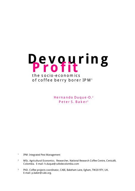 Devouring profit - International Coffee Organization