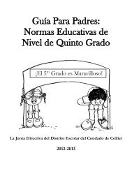 Guía Para Padres: Normas Educativas de Nivel de Quinto Grado