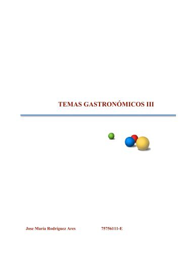 TEMAS GASTRONÓMICOS III - Eduinnova