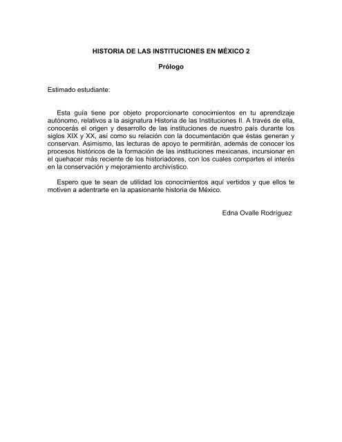 historia de las instituciones en mex 2.pdf - Secretaría de Educación ...