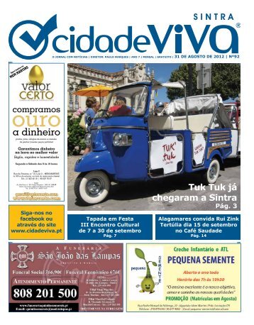 Tuk Tuk já chegaram a Sintra - Cidade Viva