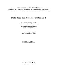 Didáctica das Ciências Naturais I - Universidade de Coimbra