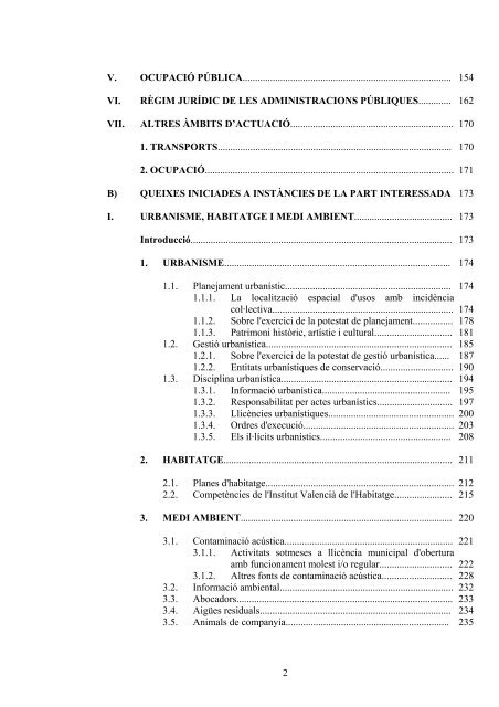 Informe I - Síndic de Greuges