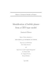 Identification of bubble phases from a CEV-type model - ETH ...