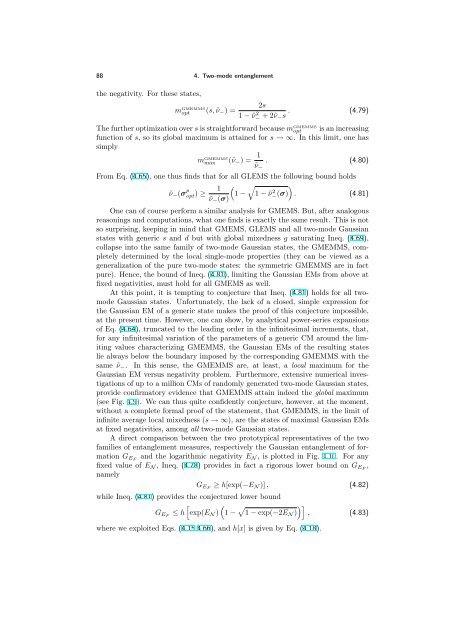 ENTANGLEMENT OF GAUSSIAN STATES Gerardo Adesso