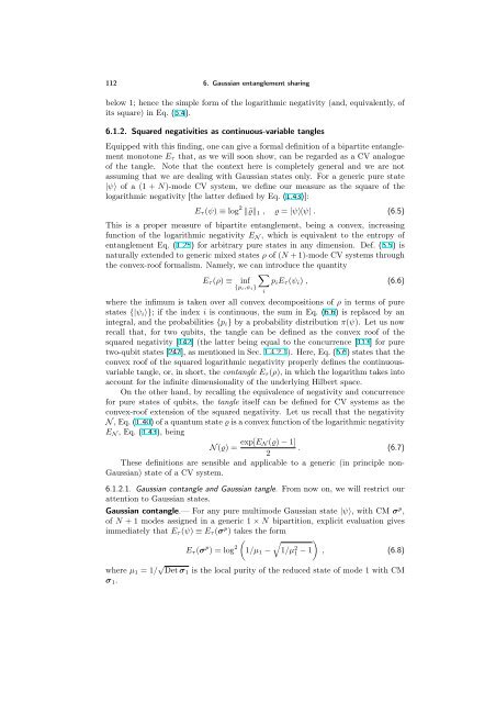 ENTANGLEMENT OF GAUSSIAN STATES Gerardo Adesso