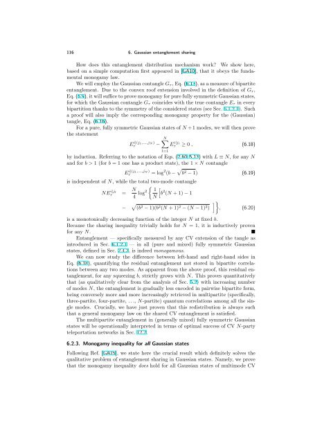 ENTANGLEMENT OF GAUSSIAN STATES Gerardo Adesso