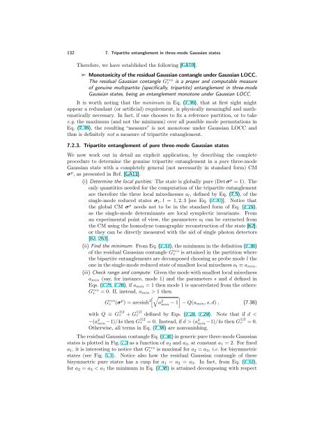 ENTANGLEMENT OF GAUSSIAN STATES Gerardo Adesso