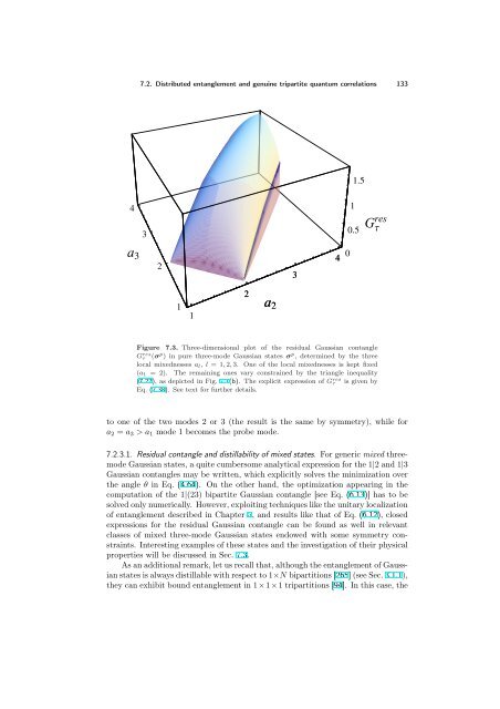 ENTANGLEMENT OF GAUSSIAN STATES Gerardo Adesso