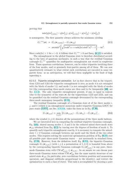 ENTANGLEMENT OF GAUSSIAN STATES Gerardo Adesso