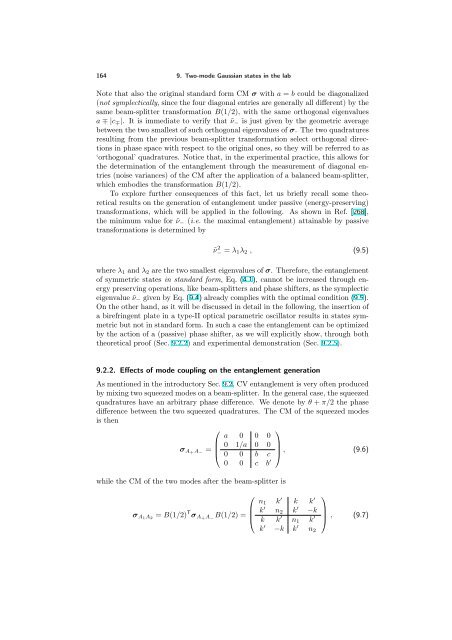 ENTANGLEMENT OF GAUSSIAN STATES Gerardo Adesso