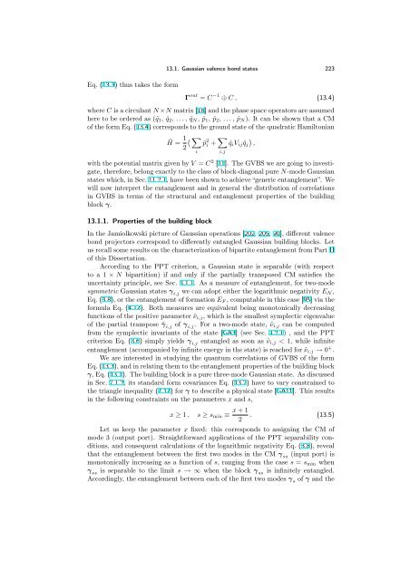 ENTANGLEMENT OF GAUSSIAN STATES Gerardo Adesso