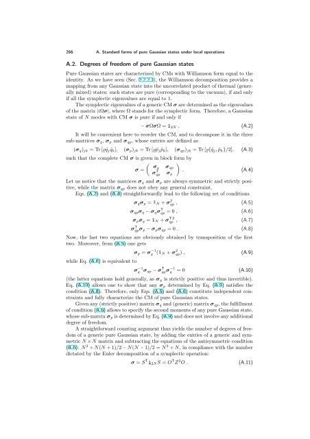 ENTANGLEMENT OF GAUSSIAN STATES Gerardo Adesso