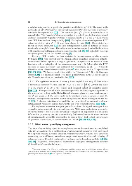 ENTANGLEMENT OF GAUSSIAN STATES Gerardo Adesso