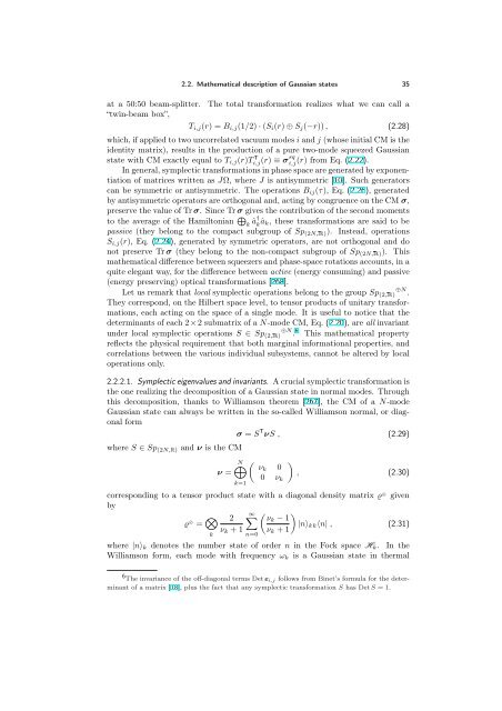 ENTANGLEMENT OF GAUSSIAN STATES Gerardo Adesso