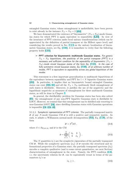 ENTANGLEMENT OF GAUSSIAN STATES Gerardo Adesso