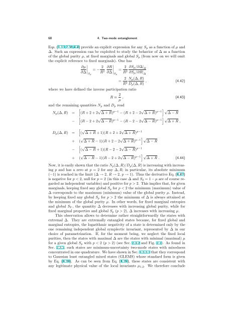 ENTANGLEMENT OF GAUSSIAN STATES Gerardo Adesso