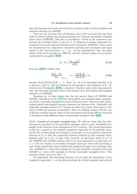 ENTANGLEMENT OF GAUSSIAN STATES Gerardo Adesso