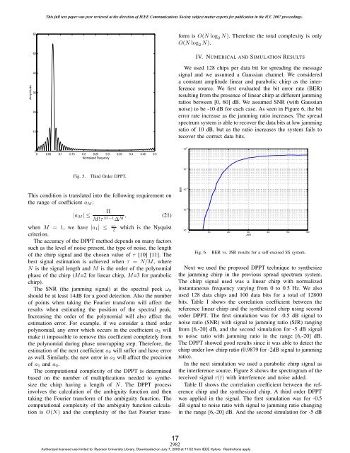 Signal Analysis Research (SAR) Group - RNet - Ryerson University