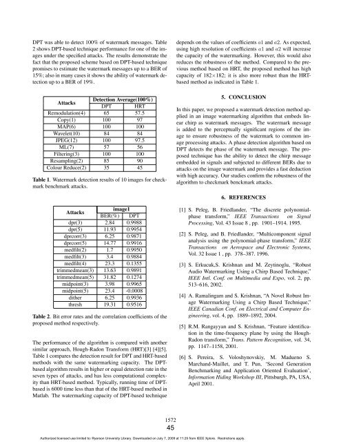 Signal Analysis Research (SAR) Group - RNet - Ryerson University