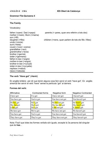 ANGLÈS 0 CI0A IES Obert de Catalunya Grammar File ... - IOC