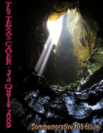 2009 Quarter 3 (PDF) - Texas Speleological Association