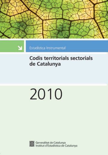 Idescat. Codis territorials sectorials de Catalunya 2010. Desembre ...