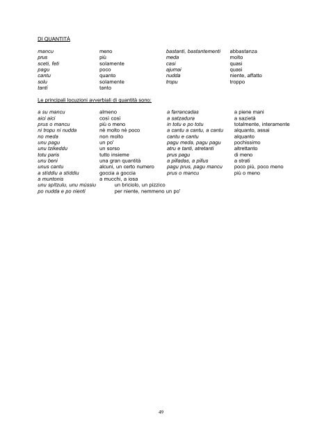 Grammatica del sardo-campidanese - Comitau.org