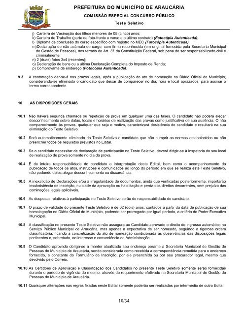 Edital nº 048/2011 - NC- UFPR - Universidade Federal do Paraná