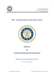 Minutes REM Timisoara - European Rotaract Information Centre
