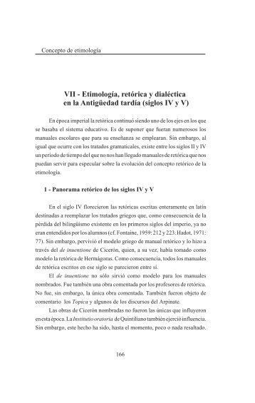 VII - Etimología, retórica y dialéctica en la Antigüedad ... - InterClassica