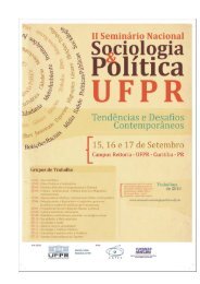 PPGSOCIO/UFPR - Seminário Nacional Sociologia & Política ...