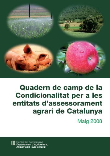 Quadern de camp de la condicionalitat per a les entitats d ... - RuralCat