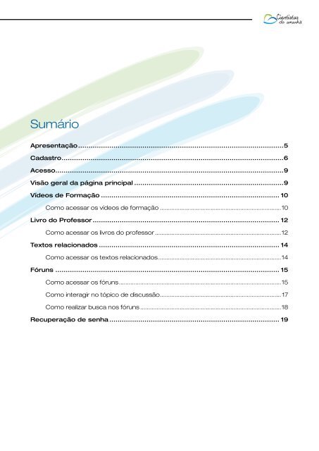 Consulte a versão em (PDF) - Cientistas do Amanhã