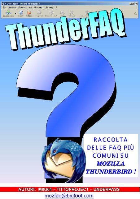 raccolta delle faq più comuni su mozilla thunderbird - eXtenZilla