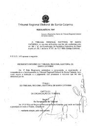 Resolução nº 7.847 - Tribunal Regional Eleitoral de Santa Catarina