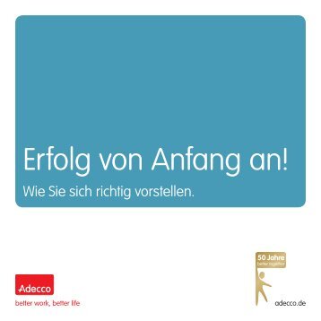 Eine von uns! - bei der Adecco Personaldienstleistungen GmbH!