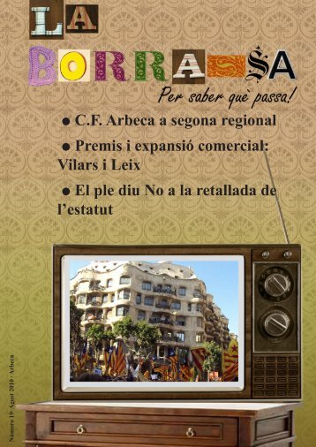 Núm 19 - Agost 2010 - Ajuntament d'Arbeca