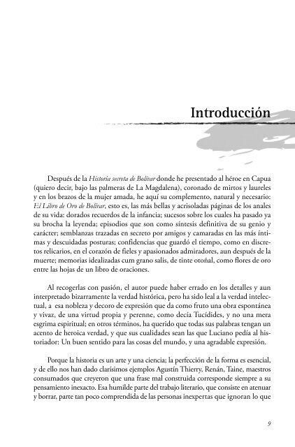 El Libro de Oro de Bolívar - Otra Mirada del Conflicto