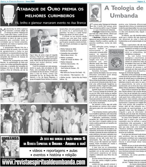 Ano 08 Ed 85B Jun 2007 - Colégio de Umbanda Sagrada Pena ...