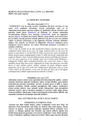 1 DISPENSA DI LETTERATURA LATINA A.A. 2009-2010 PROF ...
